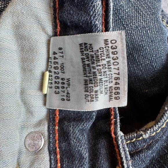 VTG Levi's SilverTab Jeans Mens 36x32 (36x30) Boot Wide Leg Denim Pants Y2K - Picture 13 of 15